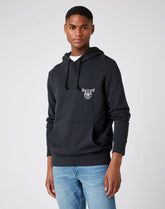 WRANGLER BIKER HOODIE MĘSKA BLUZA Z KAPTUREM FADED BLACK W6F4HAXV6 112141477